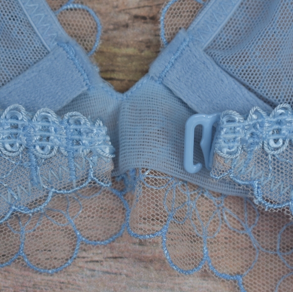 Free People Lucia Underwire Bra Blue Hydrandea - Picture 8 of 10